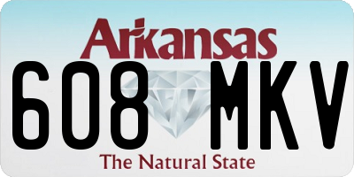 AR license plate 608MKV