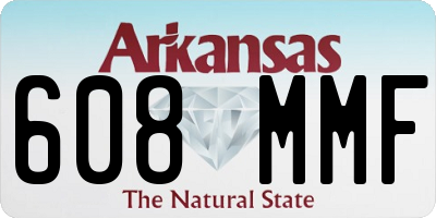 AR license plate 608MMF