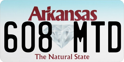 AR license plate 608MTD