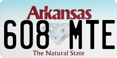 AR license plate 608MTE