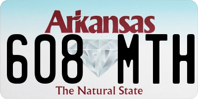 AR license plate 608MTH