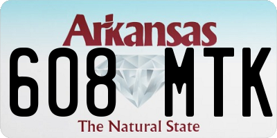 AR license plate 608MTK