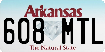 AR license plate 608MTL