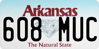 AR license plate 608MUC