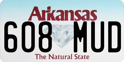 AR license plate 608MUD