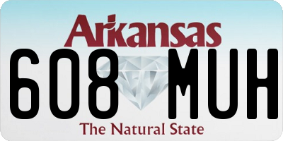 AR license plate 608MUH
