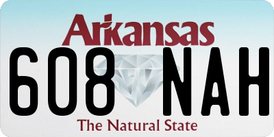 AR license plate 608NAH