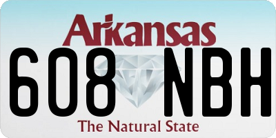 AR license plate 608NBH