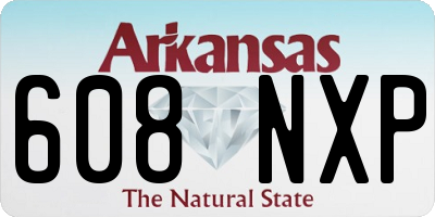 AR license plate 608NXP