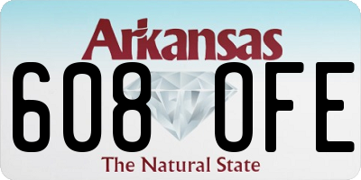 AR license plate 608OFE
