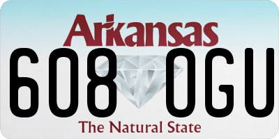 AR license plate 608OGU