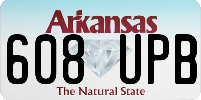 AR license plate 608UPB