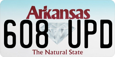 AR license plate 608UPD