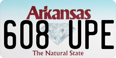 AR license plate 608UPE