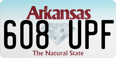 AR license plate 608UPF