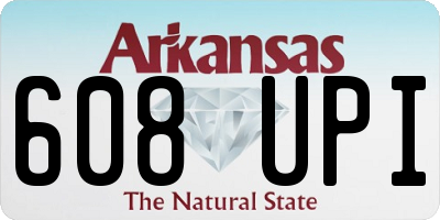 AR license plate 608UPI