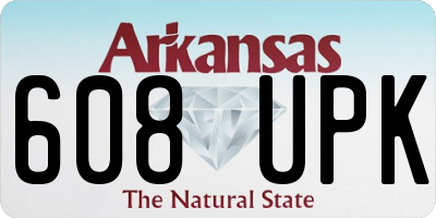 AR license plate 608UPK