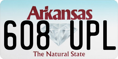 AR license plate 608UPL