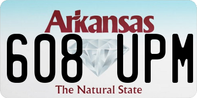 AR license plate 608UPM