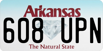 AR license plate 608UPN