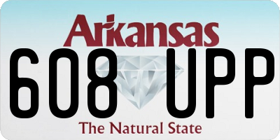 AR license plate 608UPP