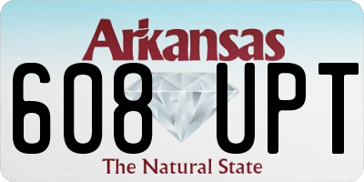 AR license plate 608UPT