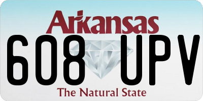 AR license plate 608UPV