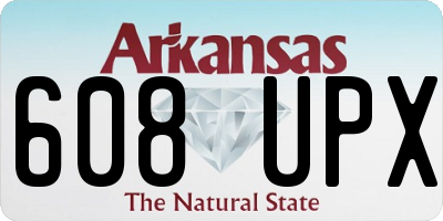 AR license plate 608UPX