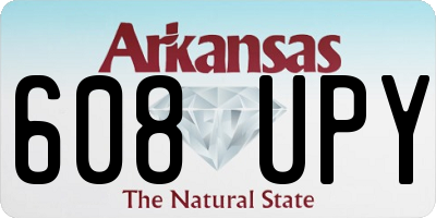 AR license plate 608UPY