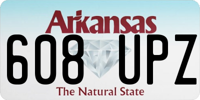 AR license plate 608UPZ