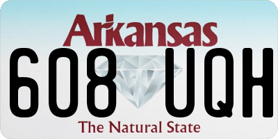 AR license plate 608UQH