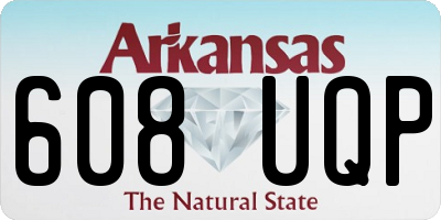 AR license plate 608UQP