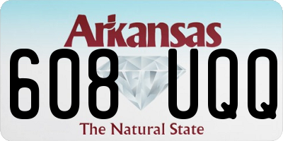 AR license plate 608UQQ