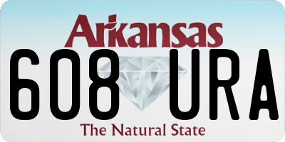 AR license plate 608URA