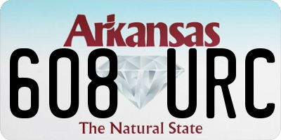 AR license plate 608URC