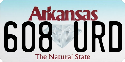 AR license plate 608URD