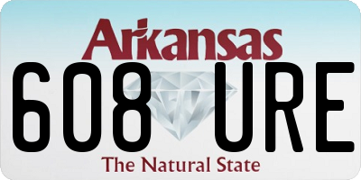 AR license plate 608URE