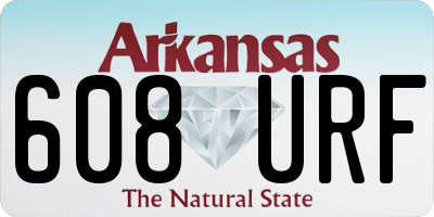 AR license plate 608URF