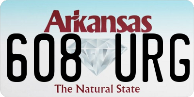 AR license plate 608URG