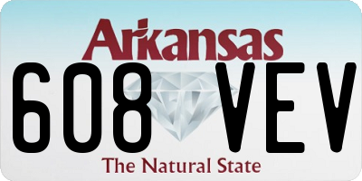 AR license plate 608VEV