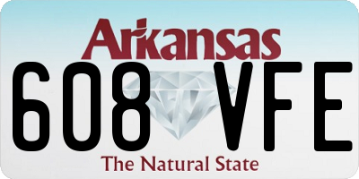 AR license plate 608VFE