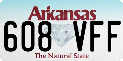 AR license plate 608VFF