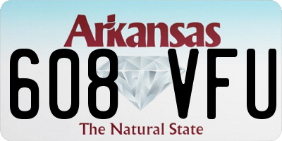 AR license plate 608VFU
