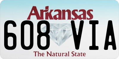AR license plate 608VIA