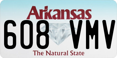 AR license plate 608VMV