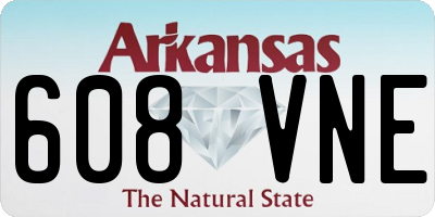 AR license plate 608VNE