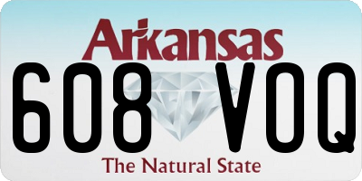 AR license plate 608VOQ