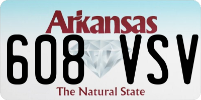 AR license plate 608VSV