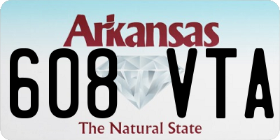 AR license plate 608VTA