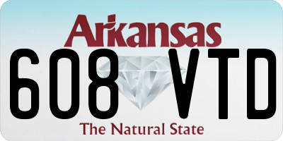 AR license plate 608VTD
